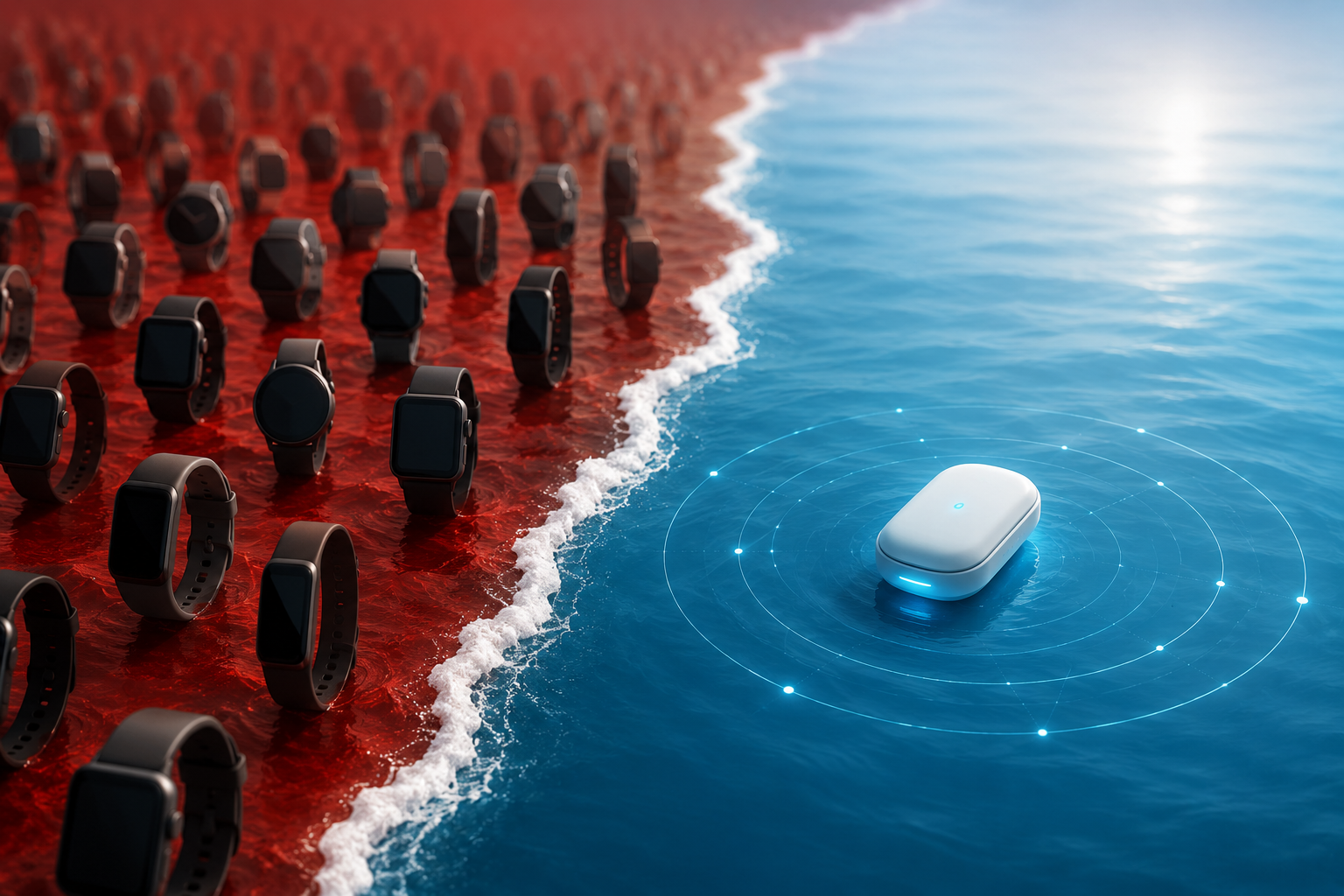 wearables red ocean blue ocean